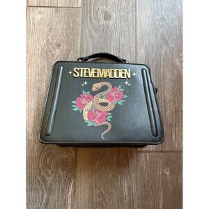 Steve Madden Bevelyn Lunar New Year Snake Purse Black Faux Leather RARE